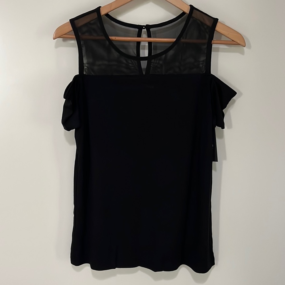 TAHARI Cold Shoulder Top